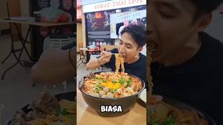 Gila Mukbang mie semangkuk besar ukuran 30 porsi 🤯 Cr Zermatt Neo [upl. by Behl]