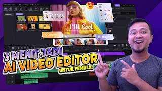 AMAZING Buat Video Pakai AI Dengan Hitpaw Edimakor 3 Menit Jadi [upl. by Manheim631]