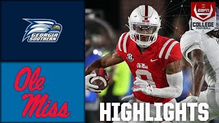 Georgia Southern Eagles vs Ole Miss Rebels  Full Game Highlights  ESPN College Football [upl. by Ayrotal]