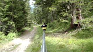 Sommerrodelbahn  Mountain Coaster in Mieders Stubaital [upl. by Enaillil]