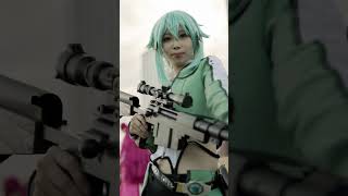 CosplaySAO Shinon and Big Weapon Hécate II Action [upl. by Ellie917]