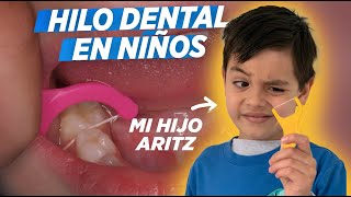 Hilo dental en niños ¿Cómo usarlo [upl. by Mik]