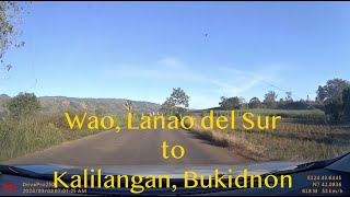 Route 944 Wao Lanao del Sur to Kalilangan Bukidnon Mindanao Philippines [upl. by Arno]