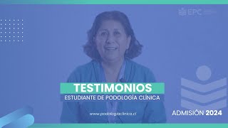 Testimonio de estudiante de Podología Clínica  Juana Mazuela  EPC Educación 📘📝 [upl. by Martinic170]