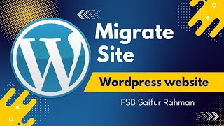 How to Migrate WordPress website using the WPvivid Backup Plugin  Bangla Tutorial [upl. by Eyla]