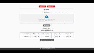 WEB APP Google Sheets  Merge and Split PDFs [upl. by Yboj933]