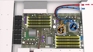 Asetek VerticalRackCDU D2C™ DirecttoChip Hot Water Liquid Cooling for Data Centers [upl. by Dayir]