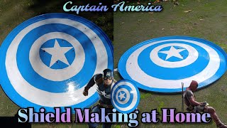 Yes its Possible  Captain Americas vibranium Shield Making At home [upl. by Haleehs909]