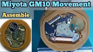 How To Assemble Miyota GM10 Quartz Movement  SolimBD  Watch Repair Channel [upl. by Batruk]