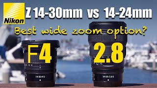 Nikon Z 1424mm f28 S VS Z 1430mm f4 S lens review  Best wide zoom lenses [upl. by Rustice]