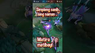 Matira matibay My Angela vs Dyrroth mlbb highlights mobilelegends mobilelegend shorts short [upl. by Cadmar975]