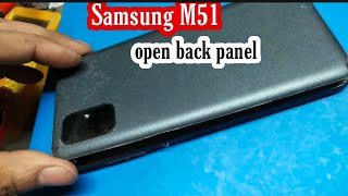 Samsung M51 open back panel [upl. by Ledah79]