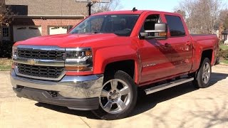 2016 Chevrolet Silverado LT Crew Cab Start Up Road Test and In Depth Review [upl. by Hassin]