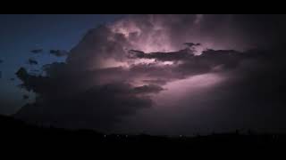 LP supercell over Thurgau seen from Gäbris Switzerland 19 June 2024 [upl. by Olenolin531]