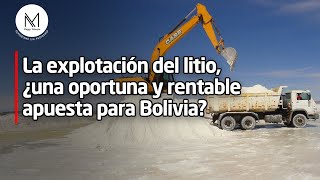 La explotación del litio ¿una oportuna y rentable apuesta para Bolivia [upl. by Biagio846]