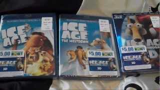 ICE AGE Trilogy Bluray Collection unboxing Dawn of the Dinosaurs 3D [upl. by Cello]