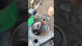 ENGINE HEAD VALVE GRINDING AND LAPPING valvegrinding valvelapping cylinderhead [upl. by Prowel976]