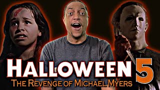 HALLOWEEN 5 THE REVENGE OF MICHAEL MYERS  MY FIRST TIME WATCHING  LOOMIS VS MICHAEL🎃🤯😱 [upl. by Eak]