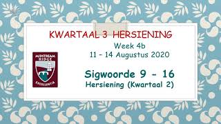 Kwartaal 2 Sigwoorde hersien Kw 3 4b [upl. by Shirline646]