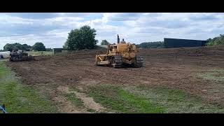 vintage classic caterpillar dozers sibbertoft 2024 cat link club [upl. by Idalina]