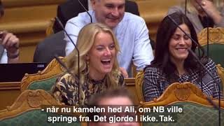 Danish PM makes parliament laugh [upl. by Vandyke]