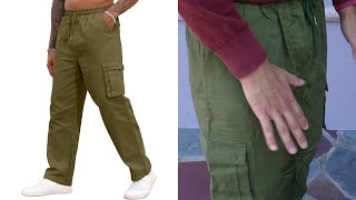 YawYews Men’s Casual Cargo Pants Review [upl. by Ater332]