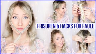 8 einfache FRISUREN amp HACKS für FAULE undoder UNTALENTIERTE Leute TheBeauty2go [upl. by Enorahs]