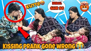 Kissing Prank On Ishu In Front Of Family🤯Dede Ne Ghr Se Bhaga Diya😭yashuvlog7 [upl. by Maddy]