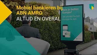 Mobiel bankieren bij ABN AMRO  altijd en overal [upl. by Nevarc]