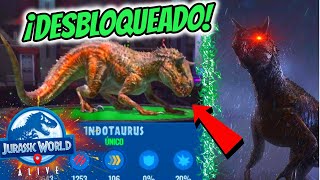 ¡INDOTAURUS DESBLOQUEADO – ¿El ÚNICO más ROTO  Actualización 210 – Jurassic World Alive [upl. by Otanutrof]