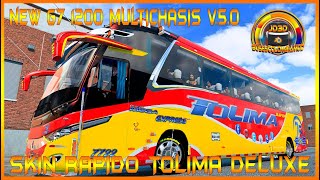 New G7 1200 Multichasis  Skin Rapido Tolima Terminal Del Sur Bogota  Fusagasuga Real MaP ATS v143 [upl. by Silvie]