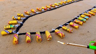 Yellow Best Bullet BombFirecracker Testing  Different types Bullet Bomb for Diwali [upl. by Nahsrad]