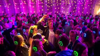 silent disco party  headphone silent disco  Silent Disco Experience Party Event  funny video [upl. by Phaedra]