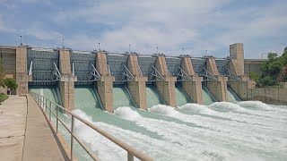 The Biggest Hydro Power Plant Spillways Operation 2024  Hydro Electric Power Plant Spillways Gates [upl. by Ahsinad]