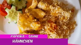 ♨Thermomix® TM5®♨Paprika  Sahne  Hähnchen lecker und schnell [upl. by Rakso]