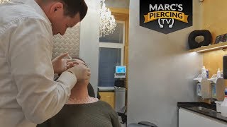 Nasenpiercing mit Stecker und Option für einien Ring 💉 Marcs Piercing TV [upl. by Nnylrats]