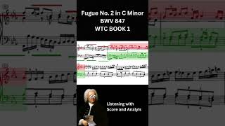 Fugue No 2 in C Minor BWV 847 Analysis  Bach [upl. by Evreh]