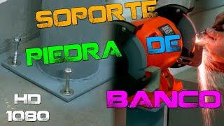 Pie para amoladora de banco  Bench grinder stand [upl. by Dorris320]