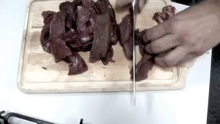 Beef tartare in 20 seconds fast meat chopping [upl. by Mavilia209]