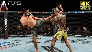 UFC 5  PS5 Gameplay  Islam Makhachev vs Charles Oliveira 4K 60FPS [upl. by Dett]