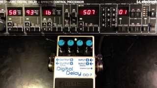 Boss DD7 vs TC Electronic 2290 Digital Delay [upl. by Marolda450]