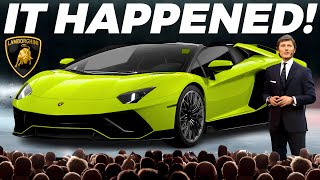 Lamborghini CEO Reveals The Return Of The Lamborghini Aventador [upl. by Esojnauj]