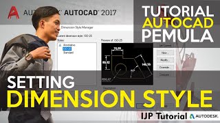 Cara Setting DIMENSION STYLE pada AUTOCAD [upl. by Yedarb]