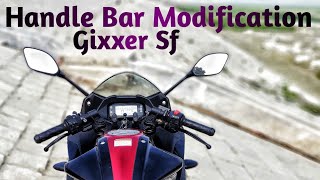 Suzuki Gixxer Sf Handle Bar Modification  3 Part Handle On Suzuki Gixxer Sf  Raihan Riyad [upl. by Lavicrep]