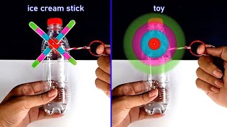 How to make a fan with ice cream sticks  2 Easy ice cream stick toy [upl. by Edlihtam]