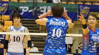 Volleyball Japanese womens volleyball Kurobe Aqua Fairies Aya Hosonuma ③ [upl. by Georas]