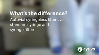 Syringe filters vs Autovial™ syringeless filters Whats the difference [upl. by Eirahs]