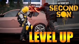 INFAMOUS SECOND SON COMO UPAR O PERSONAGEM GANHANDO ESTILHAÇOS E USANDO LEVEL UP NO INFAMOUS [upl. by Dnaltroc]