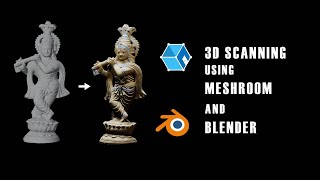 PHOTOGRAMETRY USING MESHROOM AND BLENDER  3D SCANNING [upl. by Demetria371]