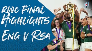 Rugby World Cup Final Highlights England 1232 South Africa [upl. by Rellia752]